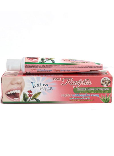 Buy Rasayan Anasameh Natural Herbal Clove Toothpaste with Aloe Vera and Guava Leaves for Bad Breath Whitening, Fluoride Free Toothpaste, Pack of 1 in Saudi Arabia