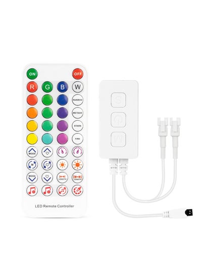 Buy Bluetooth SP611E Sync Music Controller Timer Mode with Dual Signal Output 600pixels/port for LED Module Pixel Strip Light APP/3Key Button/IR Remote Control in Saudi Arabia