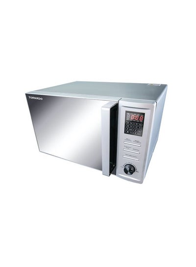 Buy TORNADO Microwave Grill 36 Liter 1000 Watt 8 Menus Silver MOM-C36BBE-S in Egypt