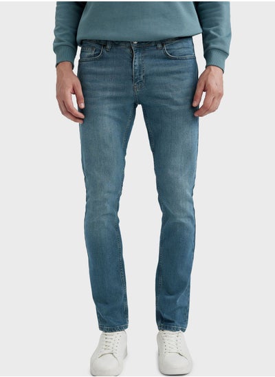 اشتري Mid Wash Slim Fit Jeans في السعودية