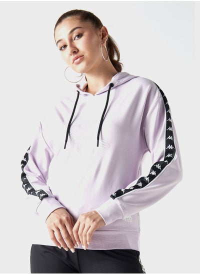 Buy Logo Tape Detail Hoodie in UAE