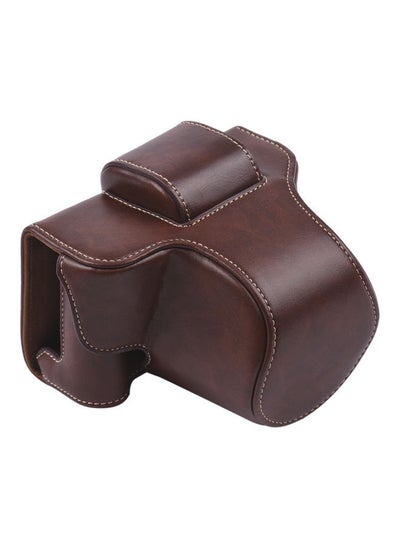 Buy Vintage Camera Case With Shoulder Strap Brown in UAE