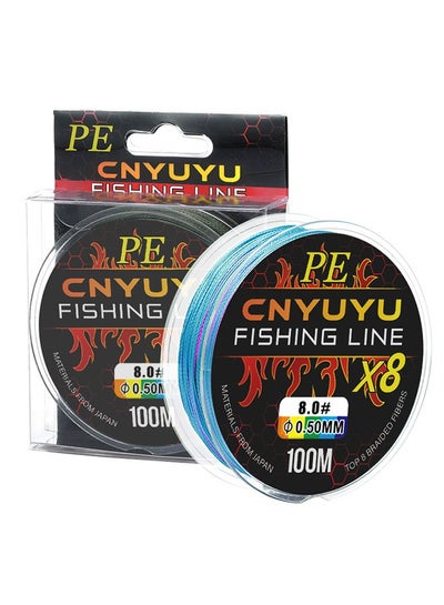 Buy 8 Braided Fishing line, 100Meters of Color Fishing line, PE line Fishing line Big Horse Fish line in Saudi Arabia