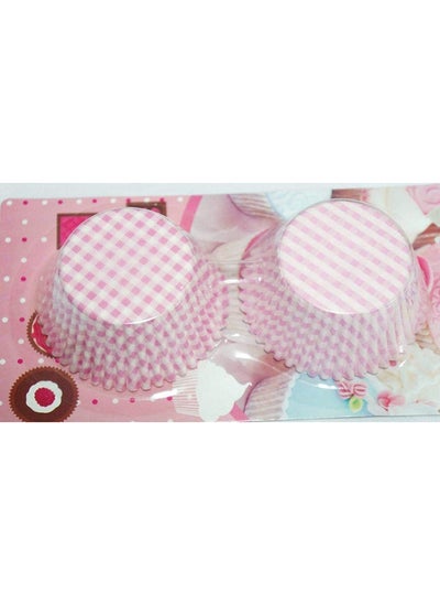 اشتري Cupcake Pink Checkered Paper Cups في مصر