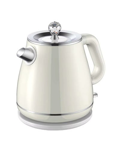 Buy 304 Stainless Steel Electric Kettle 1.8L Double-Layer Anti-Scald Design Cordless with 360° Base Auto Shut-Off Boil-Dry Protection Quick Boil for Daily Hot Drinks in UAE