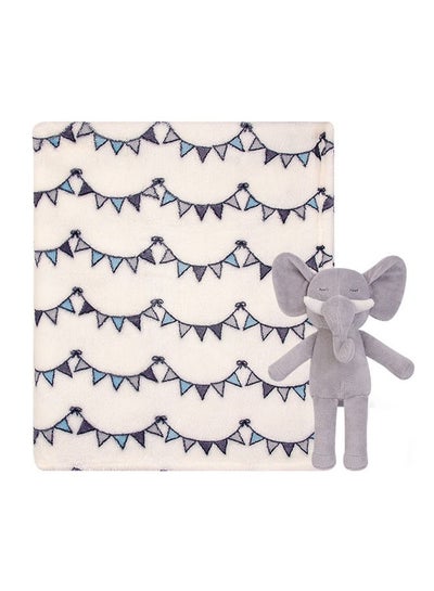Buy Plush Blanket And Toy Modern Elephant in UAE
