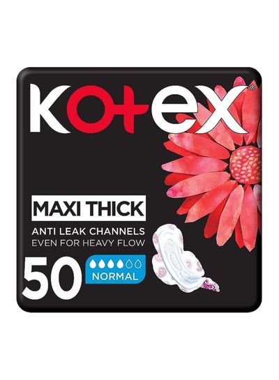 Buy Maxi Thick Normal With Wings 50 Pads in Saudi Arabia
