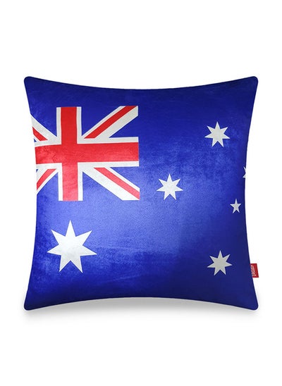 Buy World Cup 2022 Home Decor Velvet Cushion Cover Australia Decorative Velvet Pillow Home Decor Wysada 45 x 45 CM in UAE