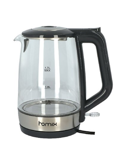 Buy 1850-2200W Automatic Shut-Off Electric Glass Kettle Multicolor 1.7 L G918 in Saudi Arabia