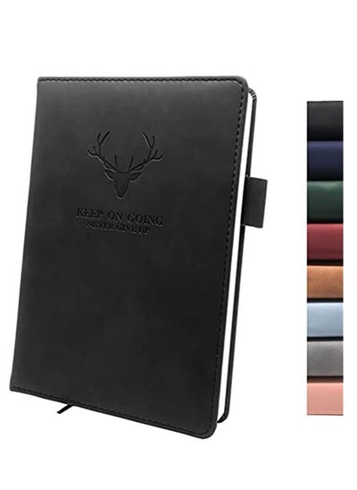 Buy Notebook Journal Hardcover Executive Diary with Premium Thick Paper, College Lined Journal, 8.3"×5.7", 360 Page, Perfect for Office Home School Business Writing Note Taking (Black) in UAE