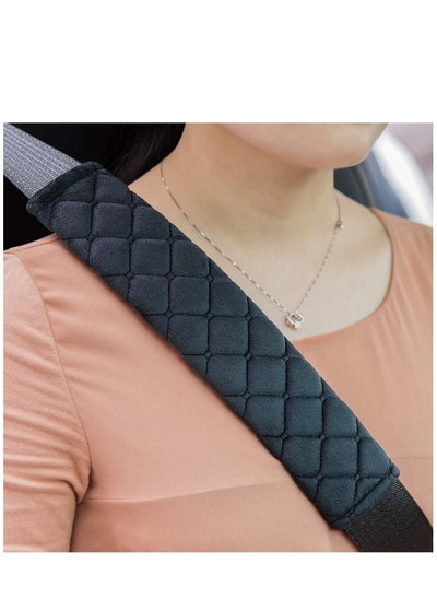 اشتري Car Seat Belt Comfort Harness Pad 2 Pack Car SeatBelt Pads Cover Safety Belt Strap Shoulder Pad for Adults and Children في الامارات