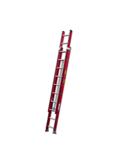 اشتري Fibre Extension Ladder - Lightweight, Telescoping Ladder for Home, Office & Outdoor Use | Folding Ladder with Anti-Slip Design | Heavy-Duty Multi-Use Ladder | 14X14 | 7 Meter في الامارات