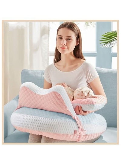Buy Nursing Pillow for Breastfeeding Multi-Functional Original Plus Size Breastfeeding Pillows Give Mom and Baby More Support with Removable Cotton Cover in Saudi Arabia
