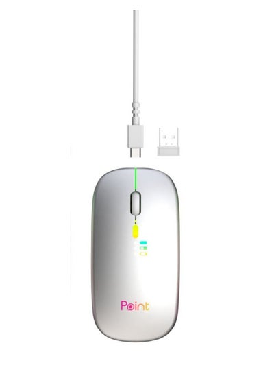 Buy MOUSE WIRELESS PT-20 Silver POINT in Egypt