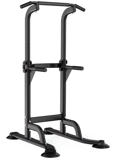 Buy Power Tower Dip Station Pull Up Bar for Home Adjustable Height Multifunctional Home Strength Training Fitness Exercise Equipment Simple Installation Home Fitness Equipment in Saudi Arabia