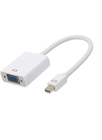 Buy Generic Mini Display Port To Vga Cable adapter Converter For Macbook White Color in Egypt