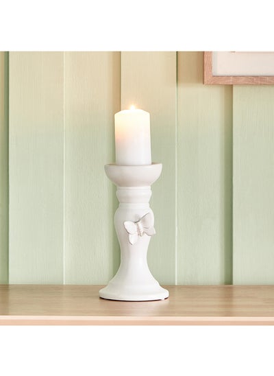 Buy Tudor Ceramic Butterfly Candleholder 12 x 22 x 12 cm in UAE