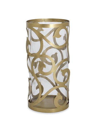 Buy Dwel Candle Holder, Gold - 13x26.5 cm in UAE