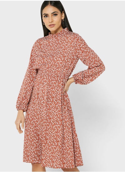 Buy Ditsy Print Dress in Saudi Arabia