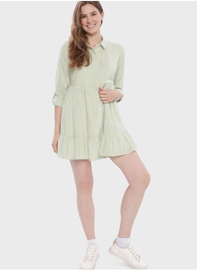 اشتري Button Detail Shirt Dress في السعودية