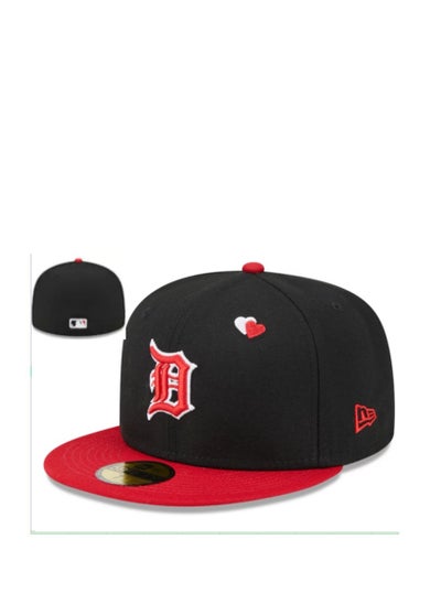 Buy NEW YORK 3D Embroidered Fitted Baseball Team Cap with Closed Back in Saudi Arabia