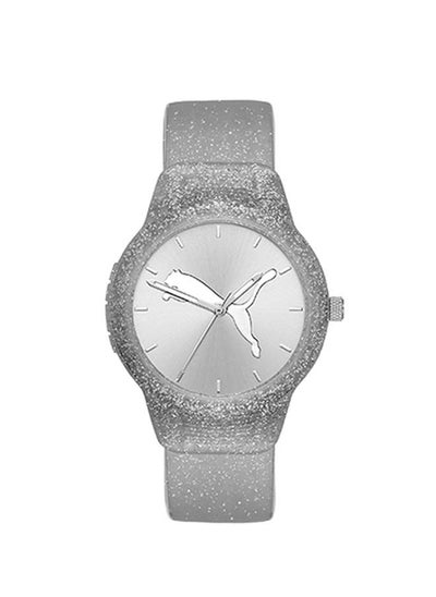 Buy Reset V2 Silicone Strap Analog Wrist Watch for Women PU P1003-36mm-Silver in UAE