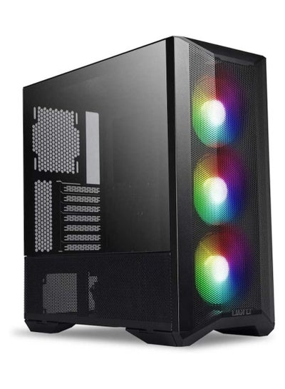 Buy Lian Li Lancool II Mesh RGB Tempered Glass eATX Full Tower Computer Case 3 ARGB PWM Fans Pre Installed Mesh Front Panel 2 Tempered Glass Panels Water-Cooling Ready Black in Saudi Arabia