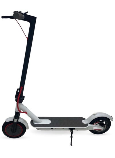 اشتري Portable Electric Scooter, 40 km Long-Range, Up to 25 km/h with 8.5 inch Solid Rubber Tires, Portable and Folding E-Scooter for Adults and Teenagers for Men Women - White في الامارات