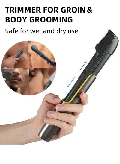 اشتري Body Trimmer for Men,Ball Trimmer Suitable for Groin, Underarms, Face, Back, Legs and Beard, Body Groomer for Sensitive Areas Ball Shaver Waterproof Wet/Dry في السعودية