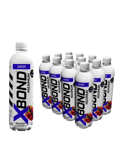 Buy XBOND BCAA + EAA, Vemtos Flavour, Non Carbonated Drink, Sugar Free, Branch Chained Amino Acids(pack of 12) in UAE