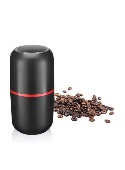 Buy Mini 150W 100g High Capacity Coffee Bean Grinder with 2 Stainless Steel Blades (Black) in UAE