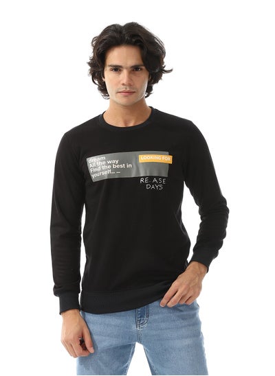 Buy Long Sleeves Sweatshirt With Chest Print in Egypt