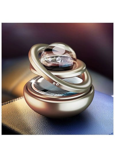 Buy Car Air Freshener Solar Rotating Aromatherapy Ornament with Interstellar Crystal Ball in UAE