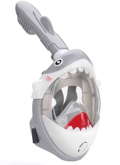 اشتري Shark Sharp Snorkeling Mask for Kid HD Seaview Anti Fog Anti Leak Diving Mask في السعودية