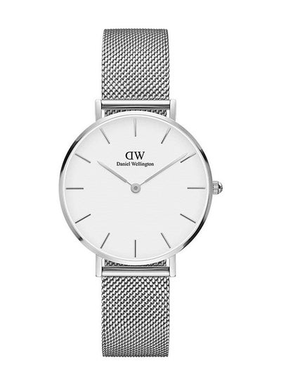 Buy Daniel Wellington Petite Sterling Waterproof Quartz Watch Silver Stainless Steel Strap-36mm DW00100306 in Saudi Arabia