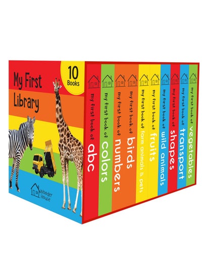 اشتري My First Library  Boxset of 10 Board Books for Kids في الامارات