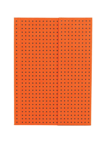 Buy Circulo Orange on Grey A6 Lined Wrap Closure 128 Pages 100gsm Notebook in Saudi Arabia