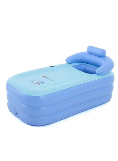 اشتري Inflatable Portable Bathtub Extra Large For Adult Free في الامارات