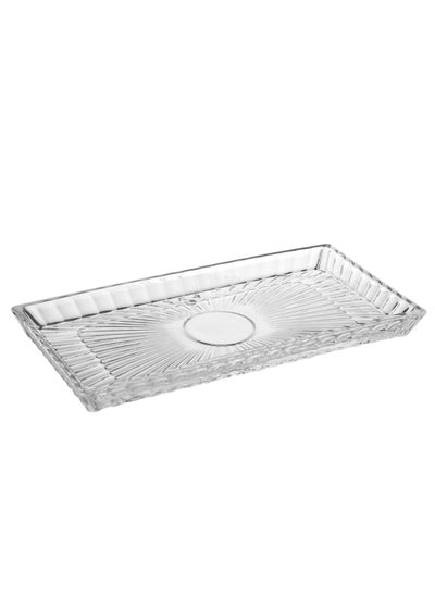 Buy Transparent Rectangular Glass Serving Dish in Saudi Arabia