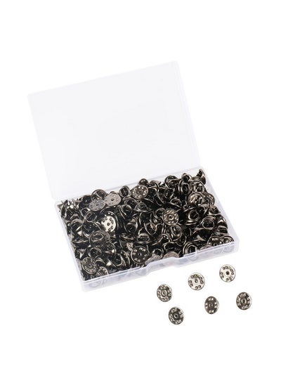 Buy 100 Pieces Metal Pin Backs Locking Pin Keepers Locking Clasp With Storage Case Badge Insignia Pin Backs Replacement (Black) in Saudi Arabia