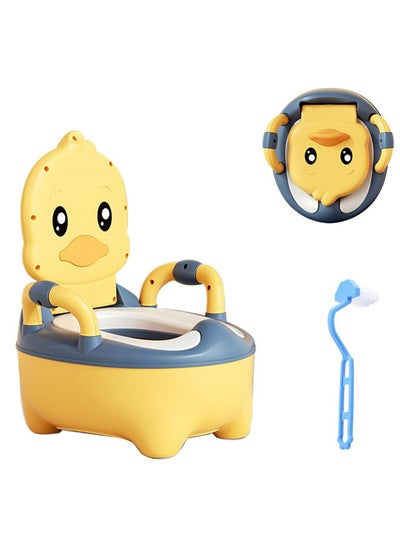 Buy Cute Cartoon Portable Pot Potty Training Seat, Yellow in Saudi Arabia