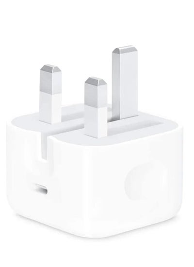 اشتري 20W USB C PD Charger Plug White for Iphone 13 Pro Max في الامارات