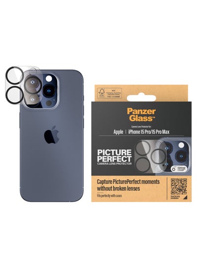 اشتري PanzerGlass™ واقي عدسة الكاميرا PicturePerfect لهاتف Apple iPhone 15 Pro | 15 Pro Max - حماية وحفظ والتقاط لحظات لا تنسى في الامارات