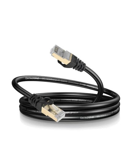 اشتري Cat8 Ethernet Cable,20M Heavy Duty High-Speed 26AWG Cat8 LAN Network Cable 40Gbps, 2000Mhz with Gold Plated RJ45 Connector, for Gaming and all LAN usage. في السعودية