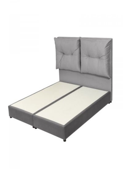 Buy Zozo | Velvet Bed Frame - Dark Grey in Saudi Arabia