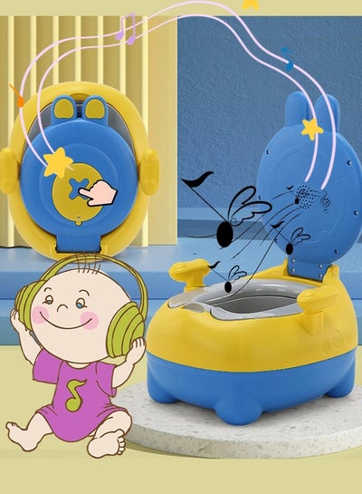 Buy Potty Training Toilet Realistic Potty Training Seat Toddler Potty Chair With Soft Seat Removable Potty Pot Toilet Tissue Dispenser and Splash Guard Non-Slip for Toddler Baby Kids in Saudi Arabia
