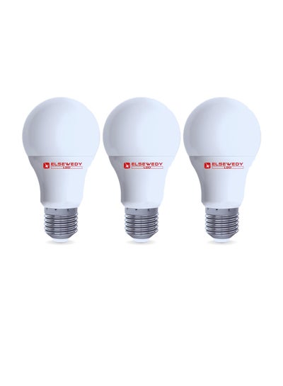Buy ELSEWEDY Classic LED Bulb E27, 6500 Kelvin, 1400 Lumen (White, 15 Watt, 3 Pieces) in Egypt