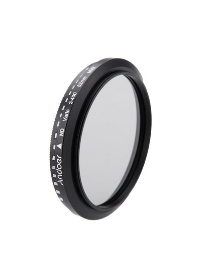 اشتري Andoer 52mm ND Fader Neutral Density Adjustable ND2 to ND400 Variable Filter for Canon Nikon DSLR Camera في الامارات