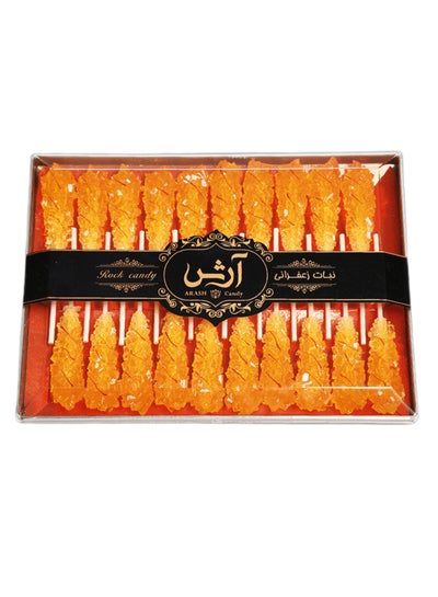 Buy Arash Saffron Crystal Rock Candy Big 20 Pieces Box Lollipop Sugar Rocks Stick Candies Red Stirrer For Office And Party Favors in UAE