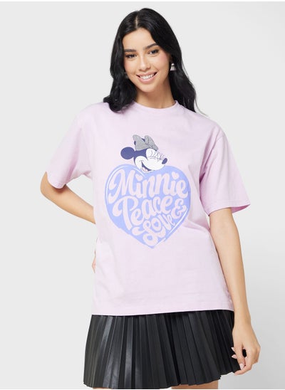 اشتري Minnie Oversize Garment Dye T-Shirt في الامارات